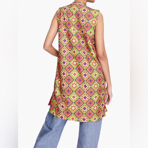 Colorful Geometric Patterned Vest - Picture 3 of 7